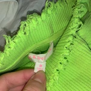 Neon green rave set. Fits xsmall-medium.